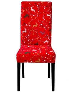 Christmas Chair Cover in Red
