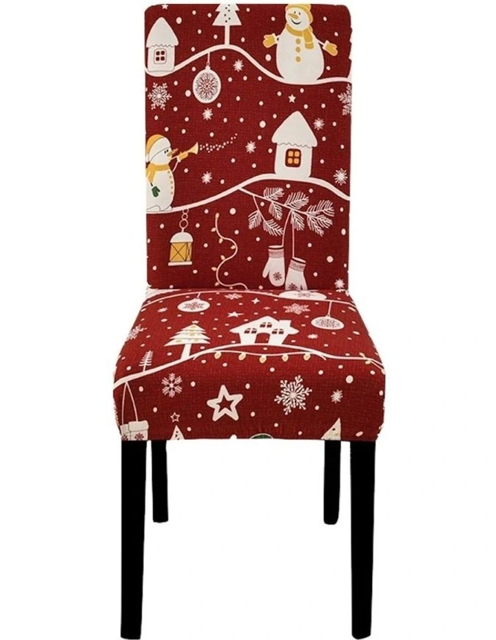 Christmas Chair Cover in Maroon image 1