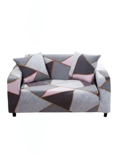 Geometric Style Sofa Cover 2 Seater in Multi