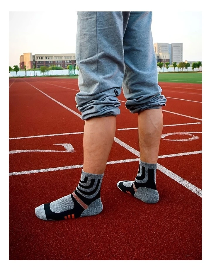 Cotton Compression Trekking Socks 5 Pairs in Multi image 5