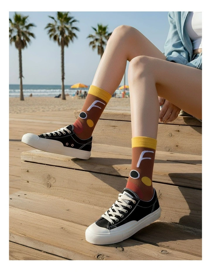 Happy Funny 3 Pairs Of Socks in Multi image 3
