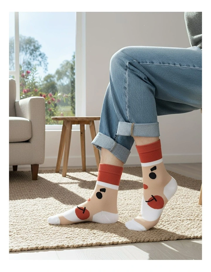 Happy Funny 3 Pairs Of Socks in Multi image 4