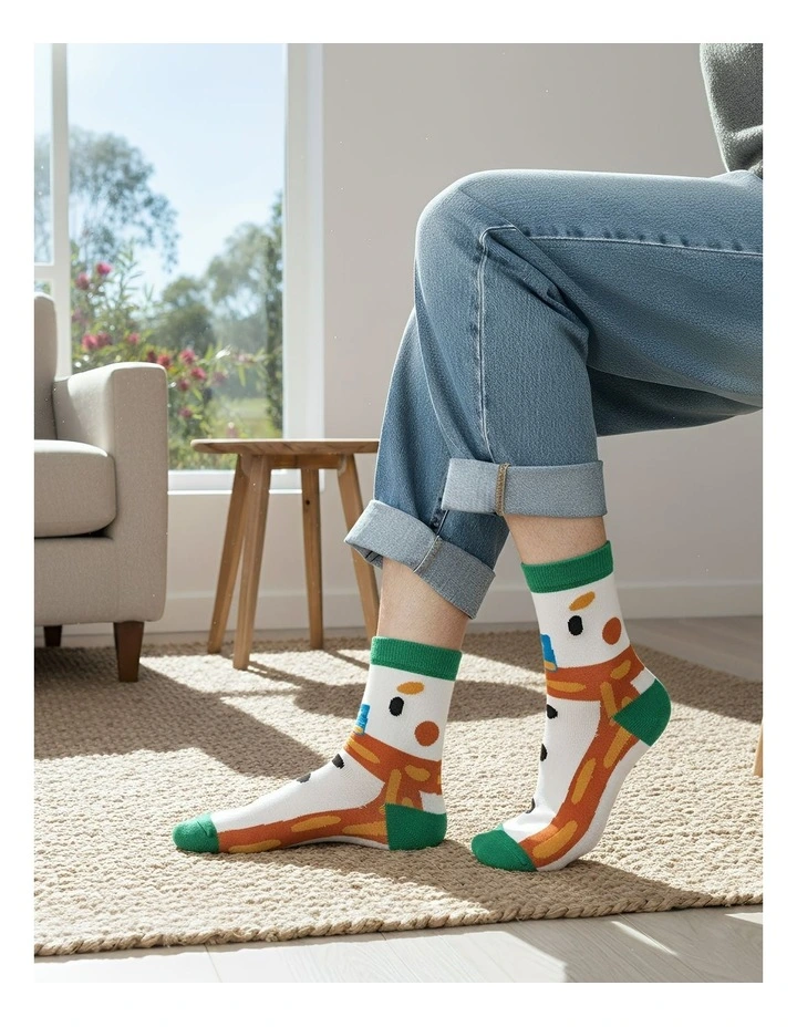 Happy Funny 3 Pairs Of Socks in Multi image 6