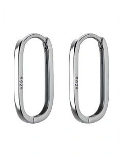 925 Sterling Simple Fashion Earrings in Silver