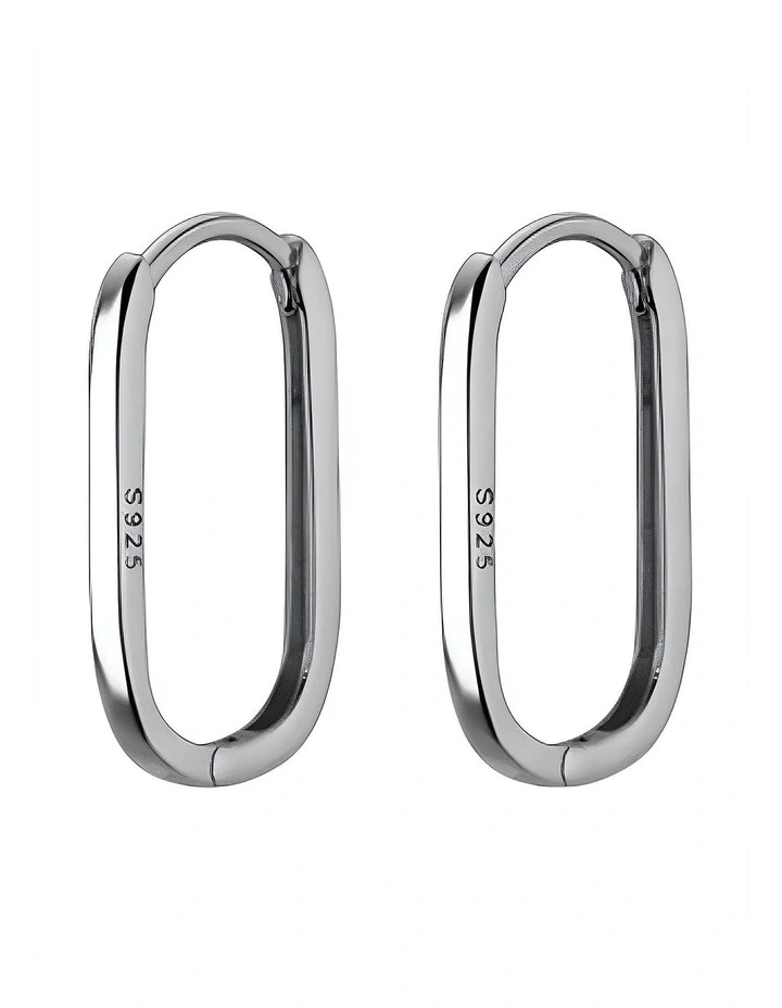 925 Sterling Simple Fashion Earrings in Silver image 1