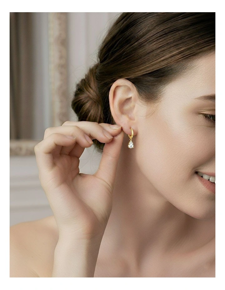 Fashion 925 Sterling Silver Earrings in Gold image 5