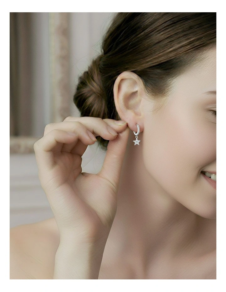 Real Sterling Fashion Earrings in Silver image 3