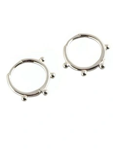 Minimalist Glossy Earrings in Silver