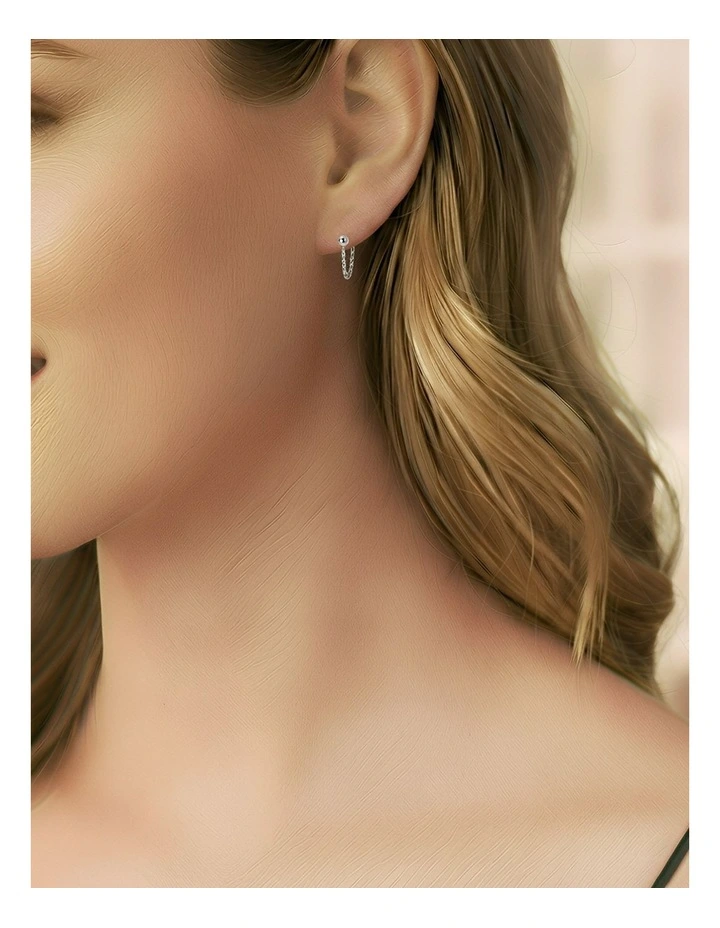 Fashion Earrings in Silver image 2