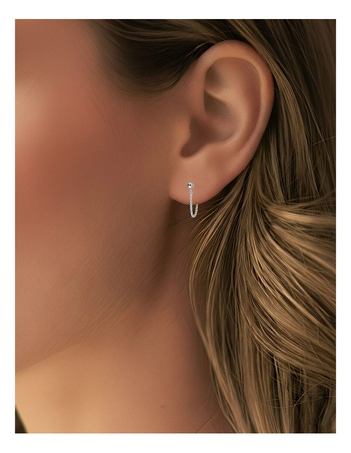 Fashion Earrings in Silver image 3