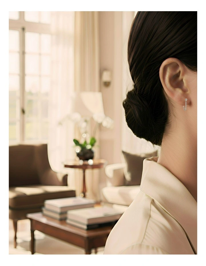 Fashion Earrings in Silver image 4