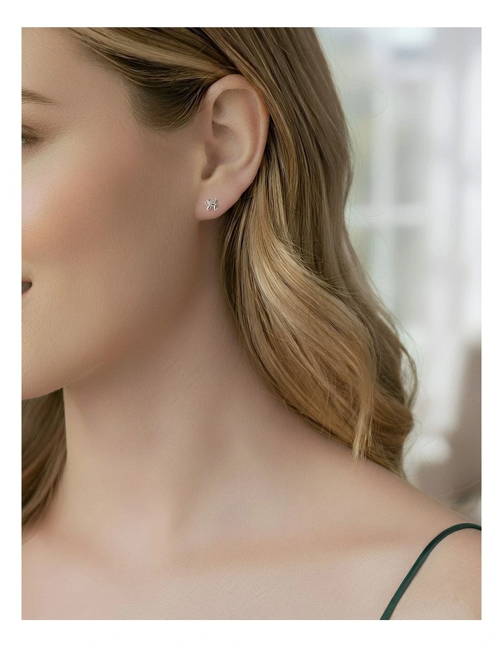 925 Cute Cartoon Halloween Puppy Stud Earrings in Silver image 5