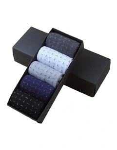 Casual Business Socks 5 Pairs in Multi