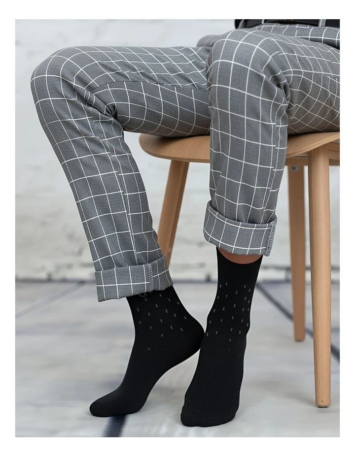 Casual Business Socks 5 Pairs in Multi image 2