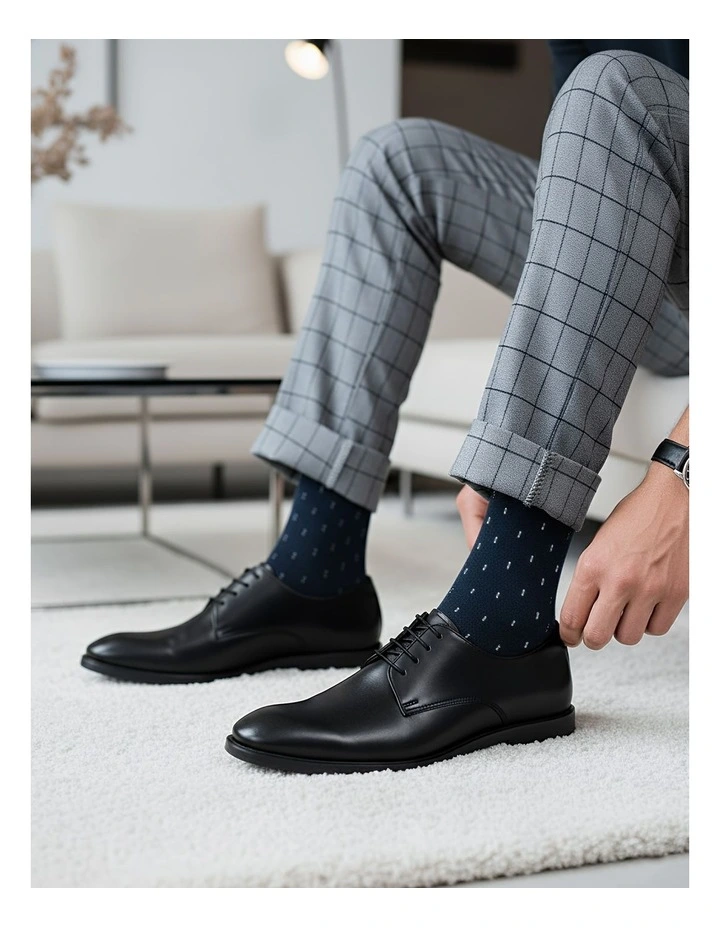 Casual Business Socks 5 Pairs in Multi image 3