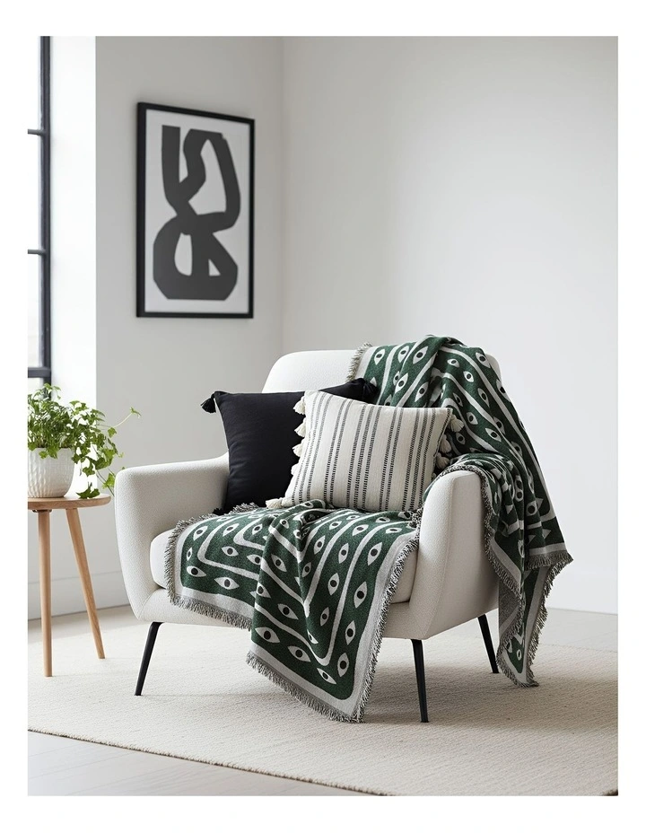 Anycozy Snake Eye Throw Blanket in Green image 3