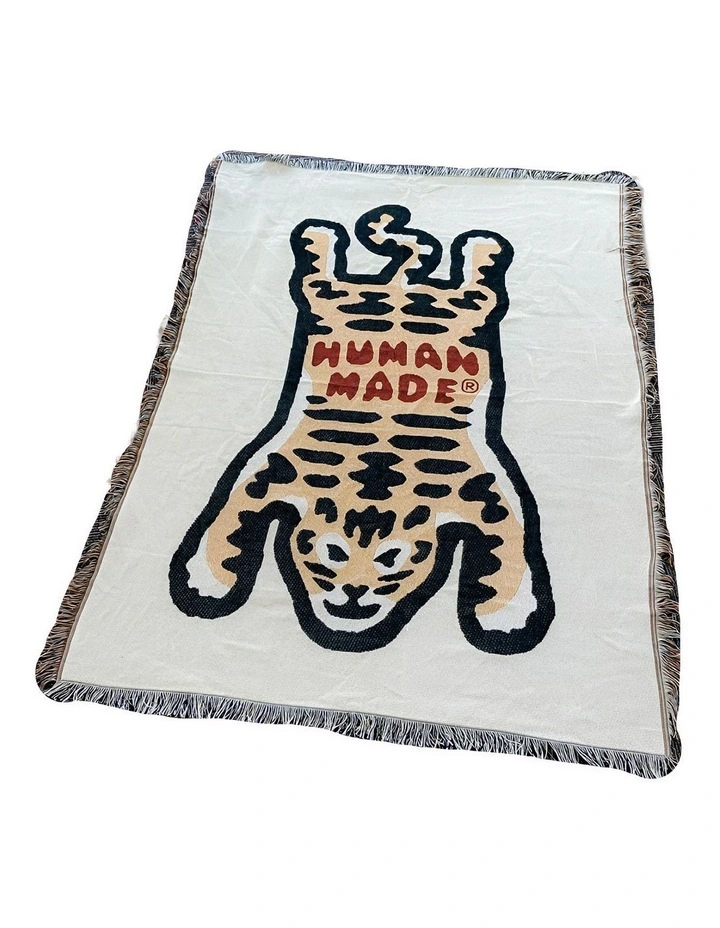 Tiger Pattern Blanket in Yellow image 1