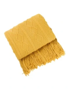 Throw Blanket 130x180cm in Yellow