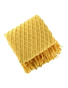 Throw Blanket in Yellow