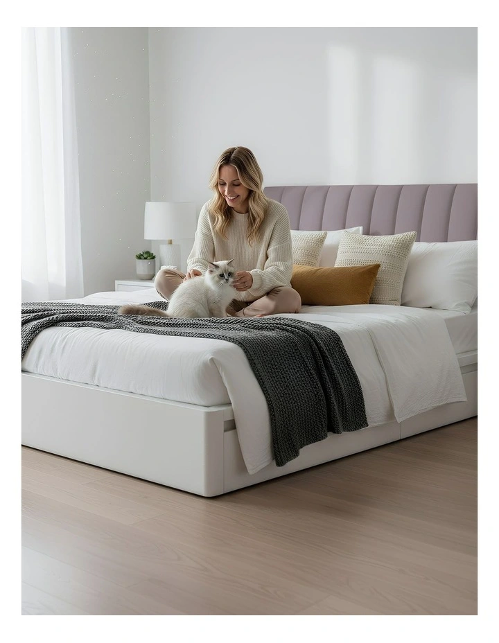 Headboard Cover in Light Gray image 4