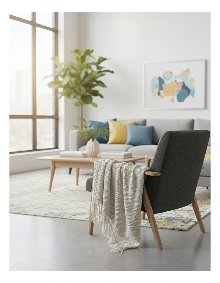 Throw Blanket 130x230cm in White image 3