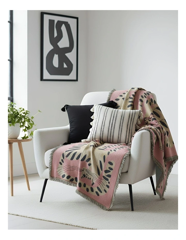 Throw Blanket in Pink image 3