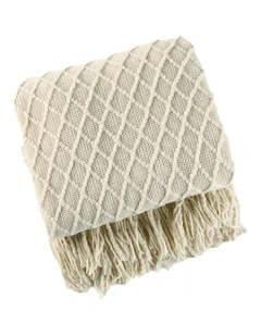 Throw Blanket 130x230cm in Beige