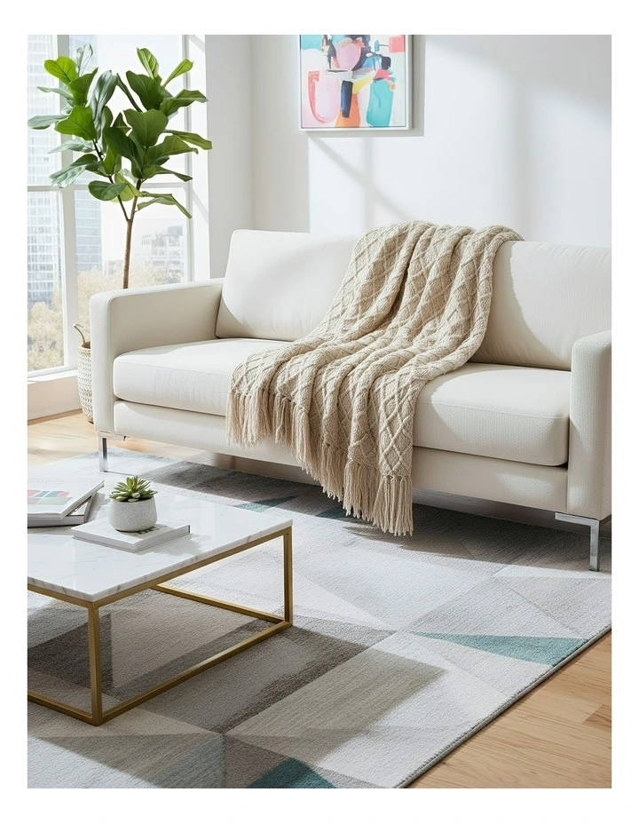 Throw Blanket 130x230cm in Beige image 2