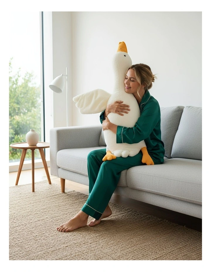 Side Sleep Body Pillow in White image 3