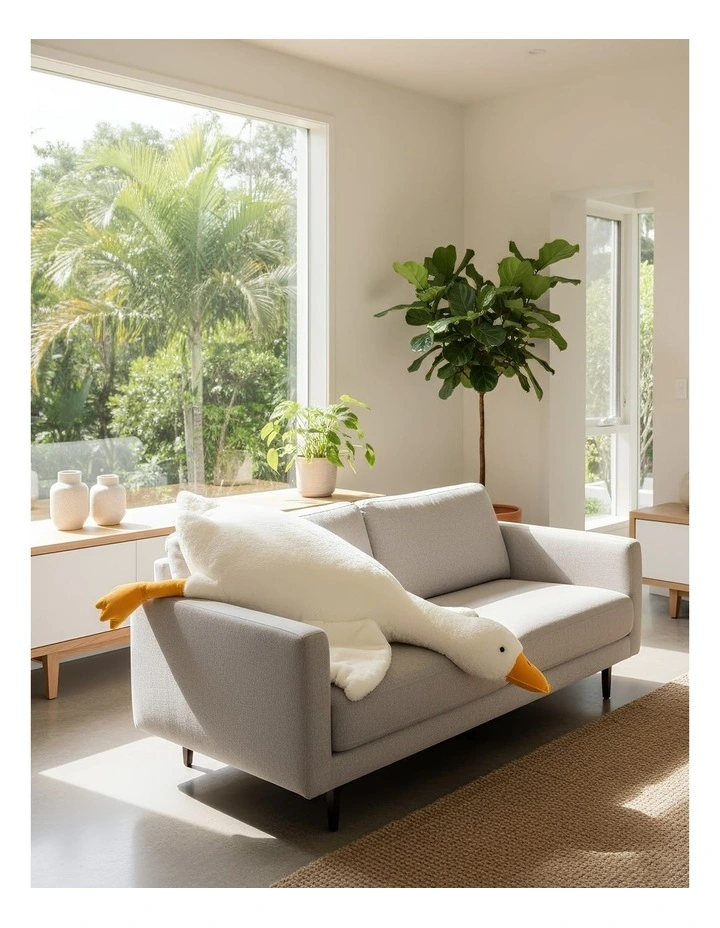 Side Sleep Body Pillow in White image 4