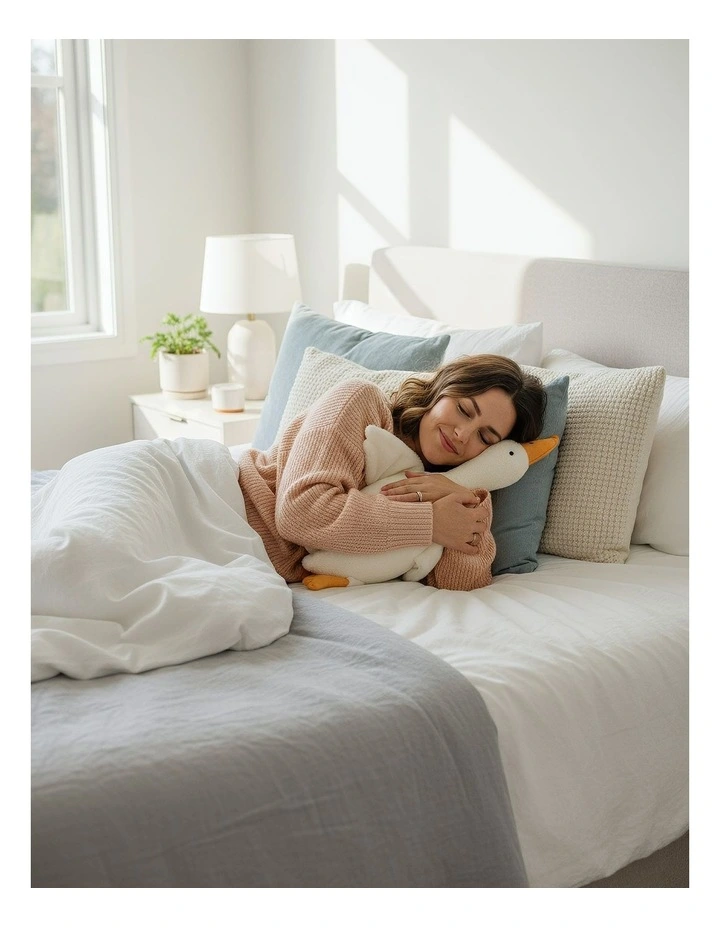Side Sleep Body Pillow in White image 3