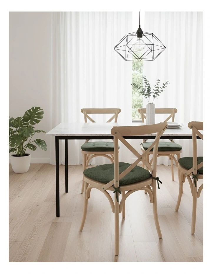 Anypillow Forest Green Memory Foam Cushion with Straps image 3