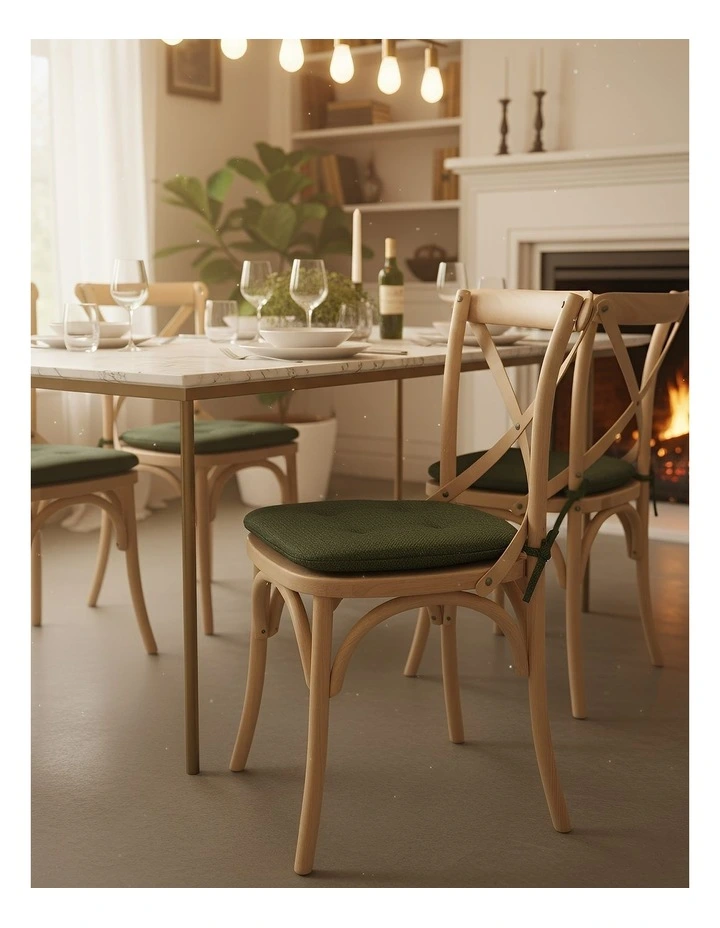 Anypillow Forest Green Memory Foam Cushion with Straps image 4