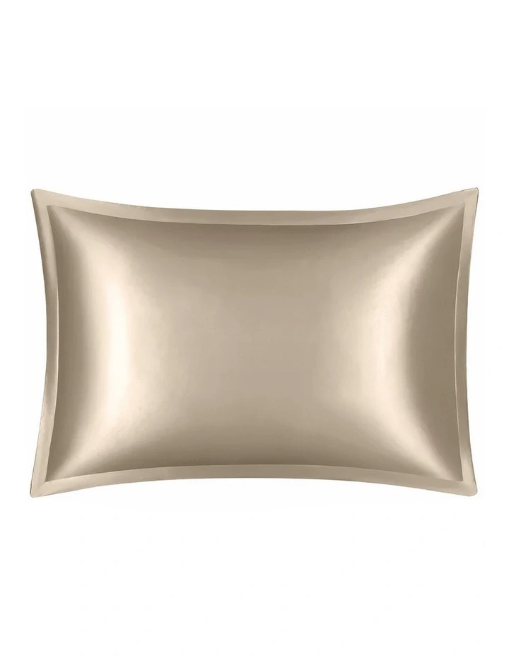 Anypillow Pillowcase 50x75cm Gold Pure Real Silk For Comfortable And Relaxing Home Bed image 1