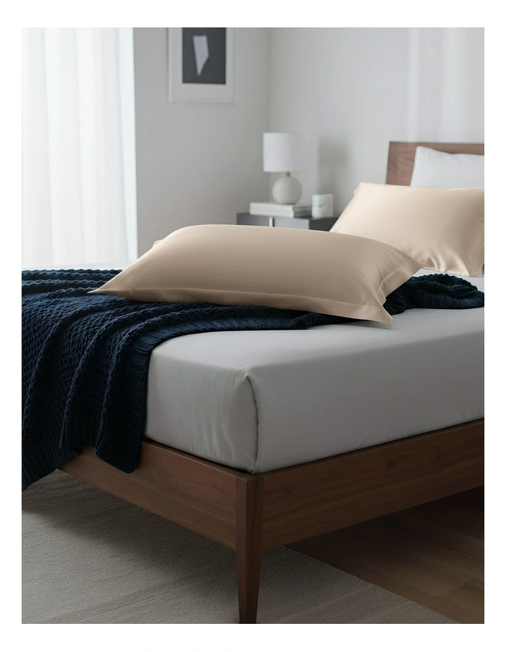 Anypillow Pillowcase 50x75cm Gold Pure Real Silk For Comfortable And Relaxing Home Bed image 2