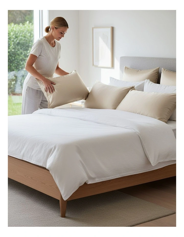 Anypillow Pillowcase 50x75cm Gold Pure Real Silk For Comfortable And Relaxing Home Bed image 5