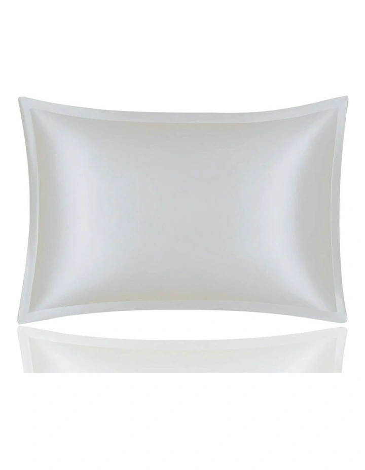 Anypillow Pillowcase 51x66cm White Pure Real Silk For Comfortable And Relaxing Home Bed image 1