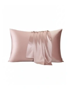 Anyhouz Pillowcase 50x75cm Pink Natural Mulberry Silk For Comfortable And Relaxing Home Bed