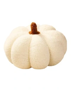 Lamb Fleece Plush Pillow  in White