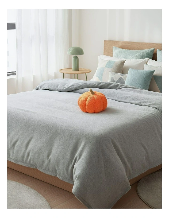 Lamb Fleece Plush Throw Pillow 35cm in Orange image 2