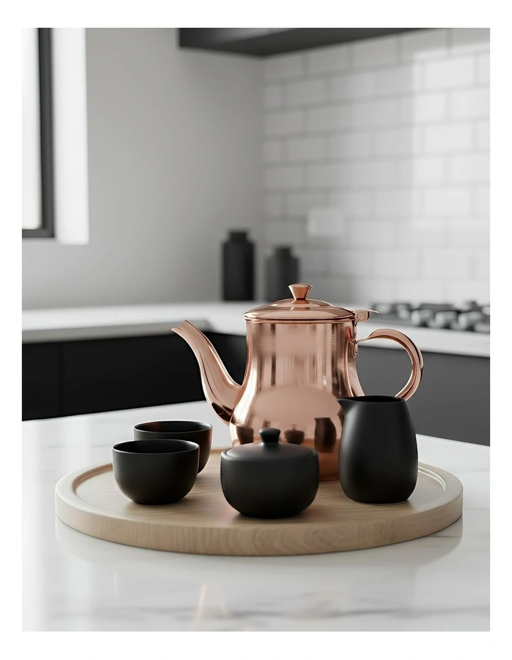 Anygleam Teapot Rose Gold Stainless Steel with Filter for Coffee, Tea, Oil and Liquid Seasonings Container Kettle image 4