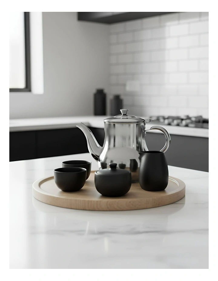 Anygleam Teapot Silver Stainless Steel with Filter for Coffee, Tea, Oil and Liquid Seasonings Container Kettle image 5