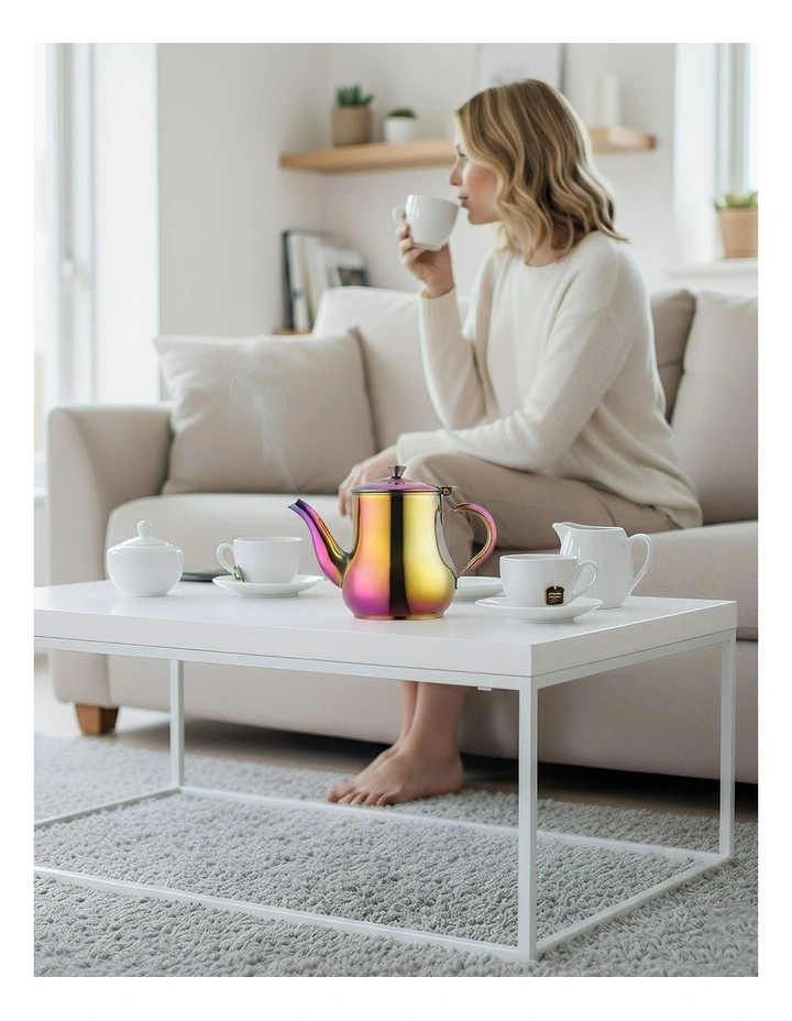 Stainless Steel Teapot in Pink image 3