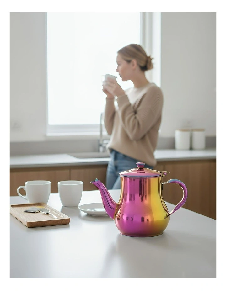 Stainless Steel Teapot in Pink image 4