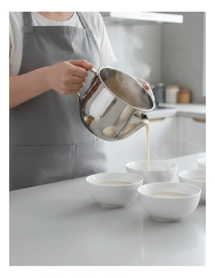 Stainless Steel Pot 1000ml in Silver image 4