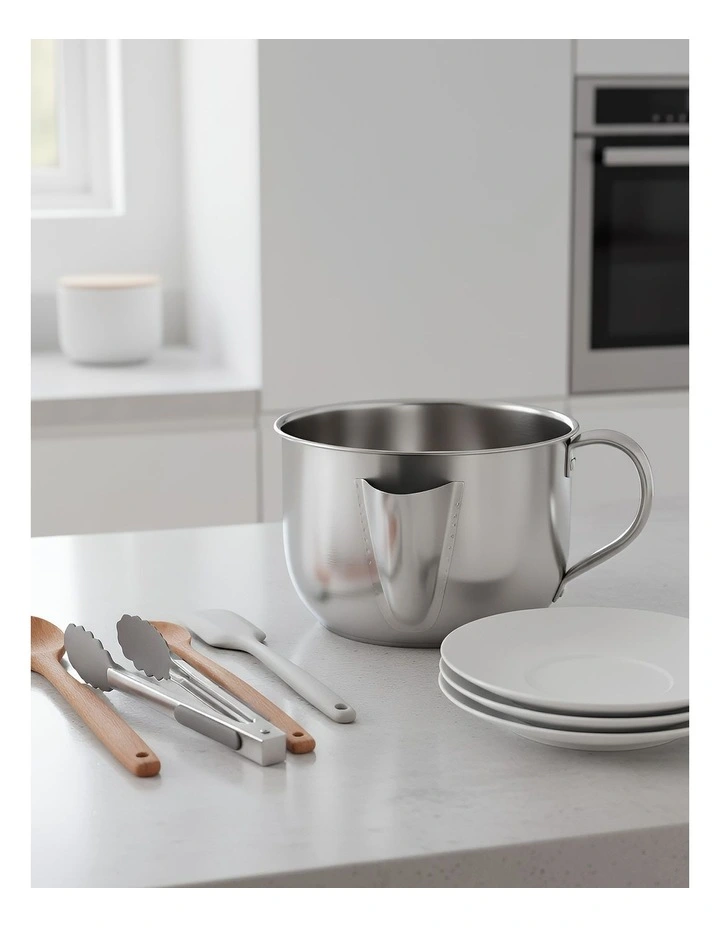 Stainless Steel Pot 1000ml in Silver image 5