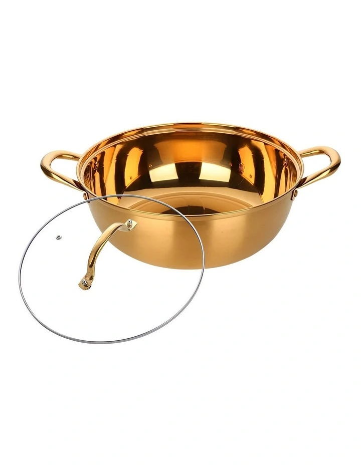 Stainless Steel Stock Pot in Gold image 1