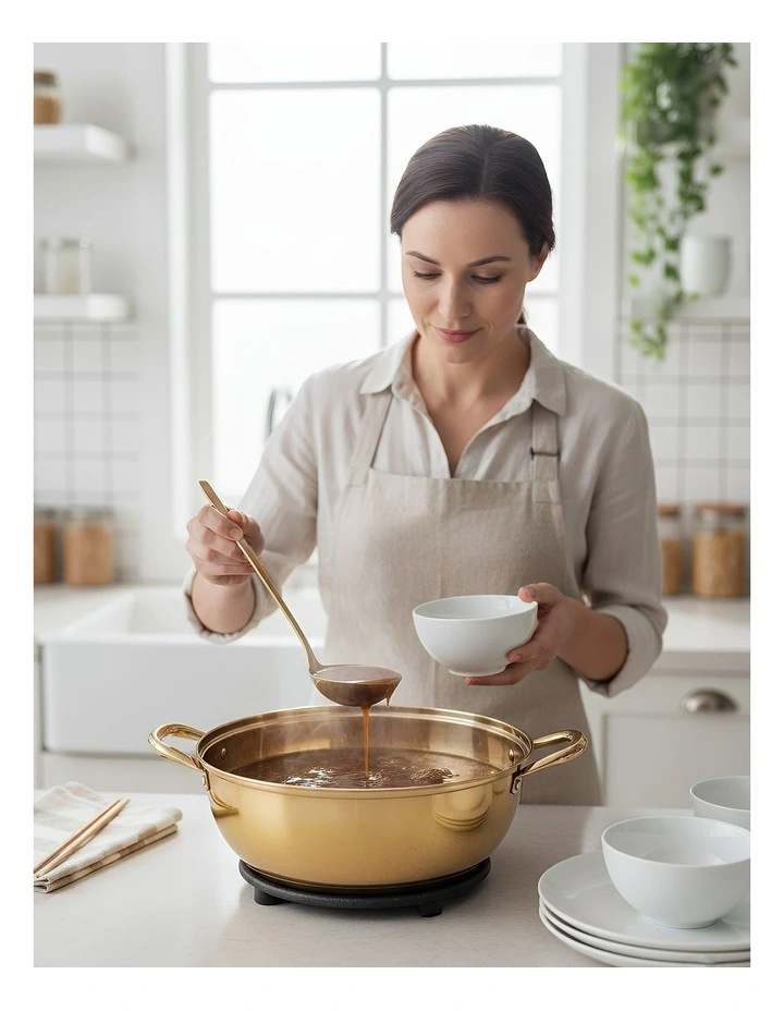 Stainless Steel Stock Pot in Gold image 5