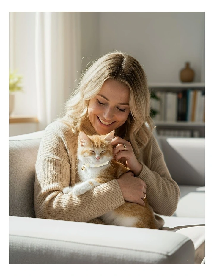 Pet Collar in Off White image 4