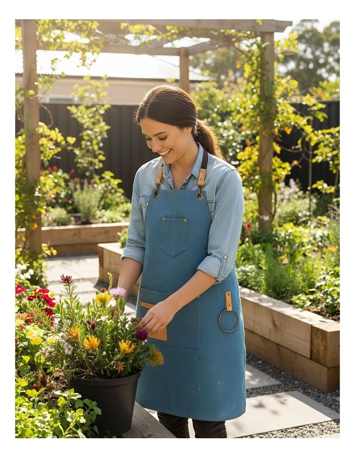 Anypron Gardening & Workshop Apron with Tools, 16oz Canvas image 2